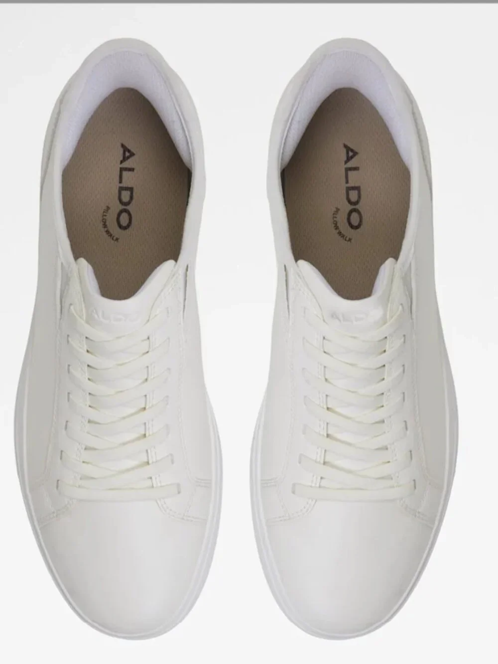 Aldo White Low-Top Sneakers in Size 10